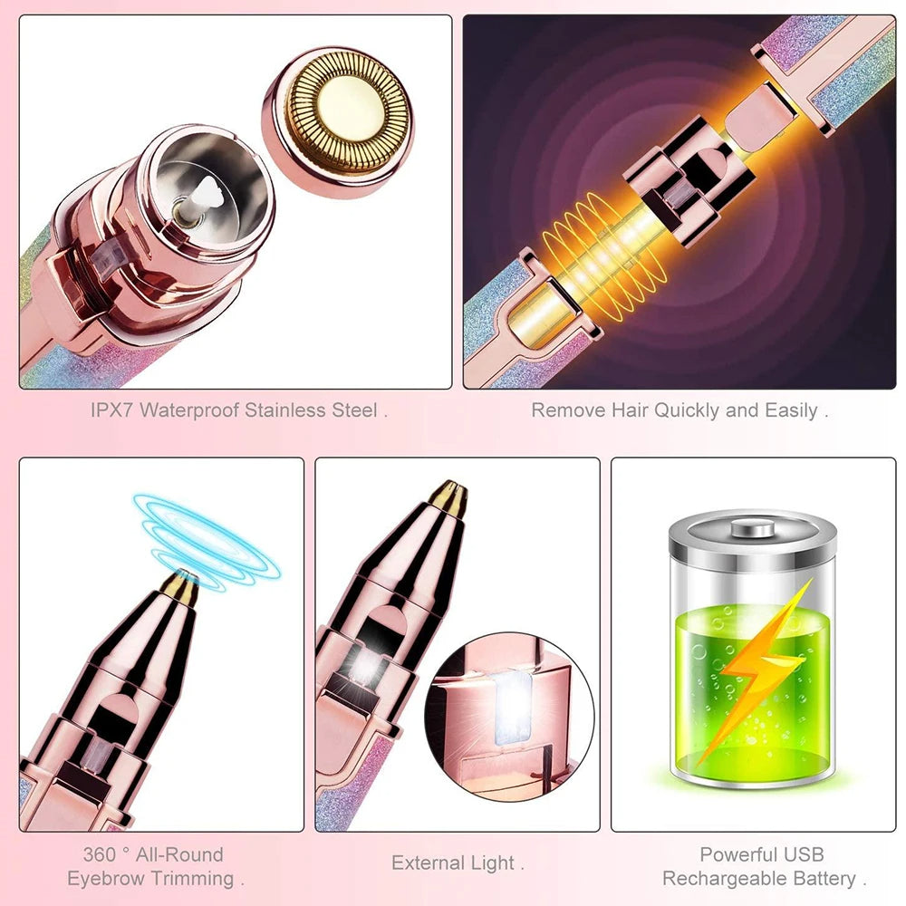 GlowTrim - Premium Facial Shaver - Blissean
